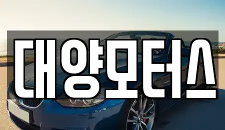 전남 나주시 교동 중고차 전문 대양모터스