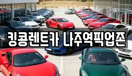 전남 나주시 금천면 장기렌트카 전문 킹콩렌트카 나주역픽업존