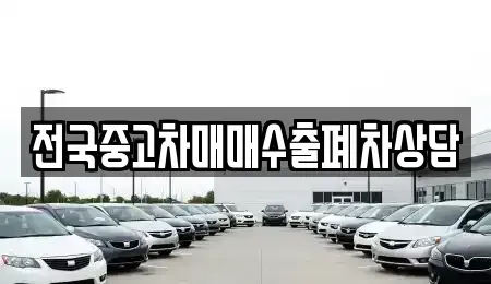전남 목포시 명륜동 중고차 전문 전국중고차매매수출폐차상담