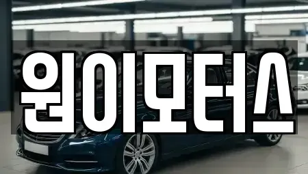 전남 순천시 서면 중고차 전문 원이모터스