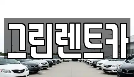 전남 여수시 화정면 단기렌트카 전문 그린렌트카
