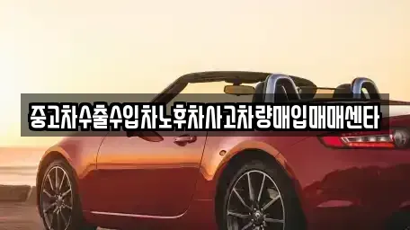 전남 진도군 군내면 중고차매입 전문 중고차수출수입차노후차사고차량매입매매센타
