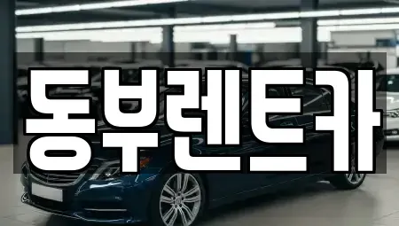 전남 해남군 해남읍 렌트카 전문 동부렌트카