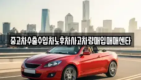전남 해남군 해남읍 중고차매입 전문 중고차수출수입차노후차사고차량매입매매센타