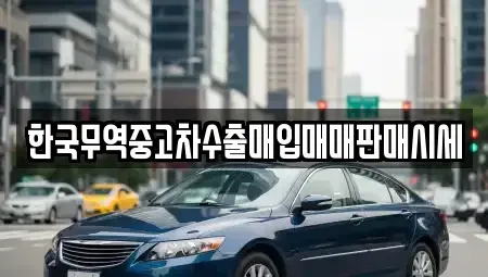 전남 화순군 화순읍 중고차매입 전문 한국무역중고차수출매입매매판매시세