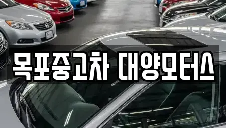 전라남도 목포시 중고차매매 전문 목포중고차 대양모터스