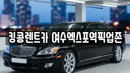 전라남도 여수시 동산동 렌트카 전문 킹콩렌트카 여수엑스포역픽업존