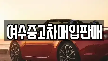 전라남도 여수시 서교동 중고차 전문 여수중고차매입판매