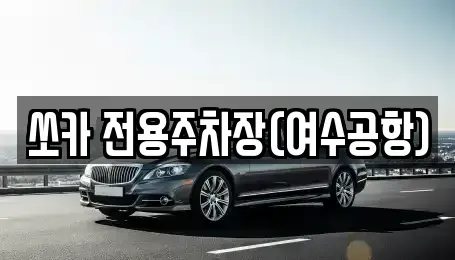 전라남도 여수시 소라면 렌트카 전문 쏘카 전용주차장(여수공항)