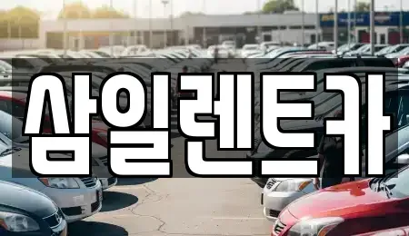 전라남도 여수시 여천동 렌트카 전문 삼일렌트카