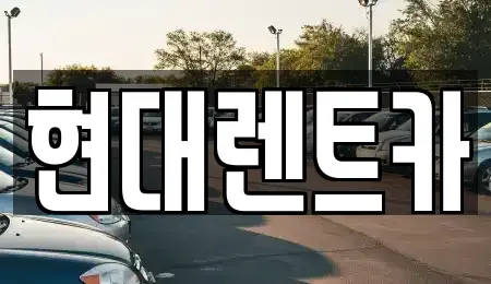 전북 군산시 중앙로1가 렌트카 전문 현대렌트카