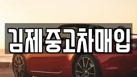전북 완주군 구이면 중고차 전문 김제중고차매입
