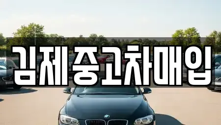 전북특별자치도 김제시 금구면 중고차매매 전문 김제중고차매입