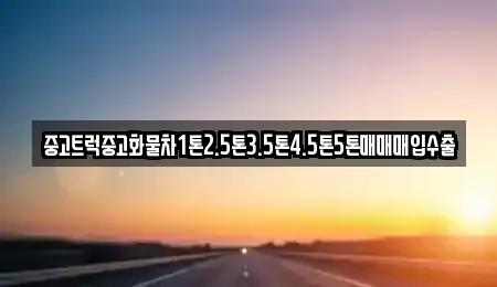 전북특별자치도 남원시 노암동 중고차매입 전문 중고트럭중고화물차1톤2.5톤3.5톤4.5톤5톤매매매입수출