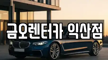전북특별자치도 익산시 모현동2가 렌트카 전문 금오렌터카 익산점