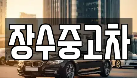 전북특별자치도 장수군 중고차매입 전문 장수중고차