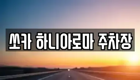 제주 서귀포시 서홍동 렌트카 전문 쏘카 하니아로마 주차장