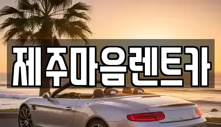 제주 제주시 용담일동 장기렌트카 전문 제주마음렌트카