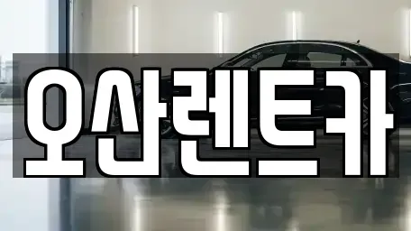 충남 당진시 신평면 렌트카 전문 오산렌트카