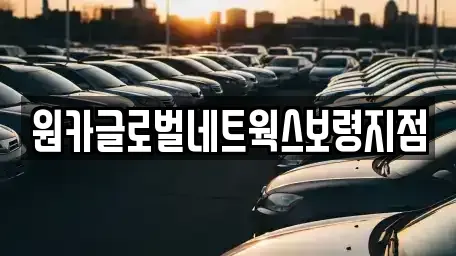 충남 보령시 죽정동 렌트카 전문 원카글로벌네트웍스보령지점