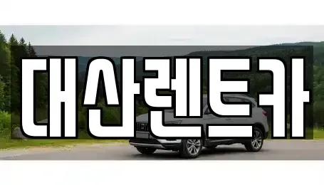 충남 서산시 대산읍 렌트카 전문 대산렌트카