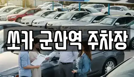충남 서천군 마서면 렌트카 전문 쏘카 군산역 주차장