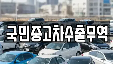 충남 아산시 송악면 중고차매매 전문 국민중고차수출무역