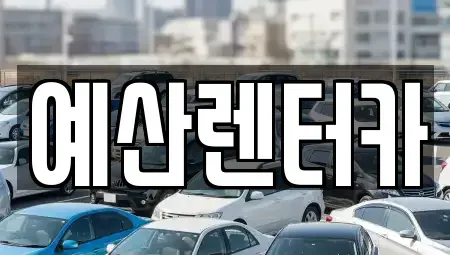 충남 예산군 렌트카 전문 예산렌터카
