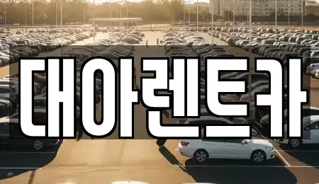 충남 천안시 동남구 쌍용동 장기렌트카 전문 대아렌트카