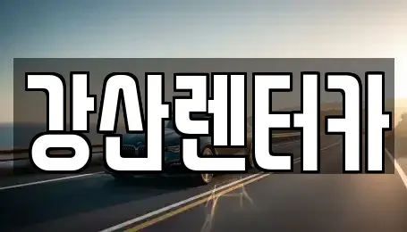 충남 천안시 서북구 단기렌트카 전문 강산렌터카