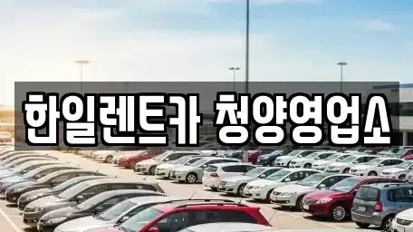 충남 청양군 비봉면 렌트카 전문 한일렌트카 청양영업소