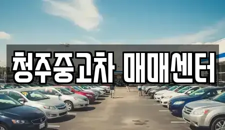 충북 청주시 중고차 전문 청주중고차 매매센터