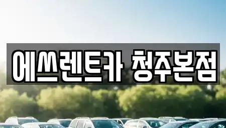 충북 청주시 흥덕구 봉명동 렌트카 전문 에쓰렌트카 청주본점