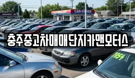충북 충주시 성남동 중고차매매 전문 충주중고차매매단지카맨모터스