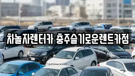 충북 충주시 안림동 렌트카 전문 차놀자렌터카 충주슬기로운렌트카점