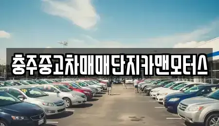 충북 충주시 안림동 중고차 전문 충주중고차매매단지카맨모터스