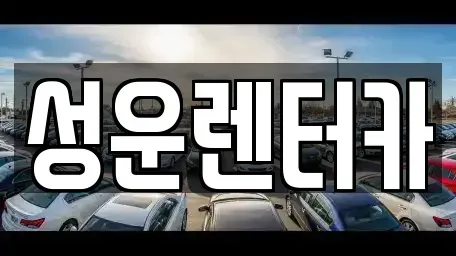 충청남도 금산군 렌트카 전문 성운렌터카
