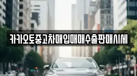 충청남도 논산시 채운면 중고차매입 전문 카카오토중고차매입매매수출판매시세
