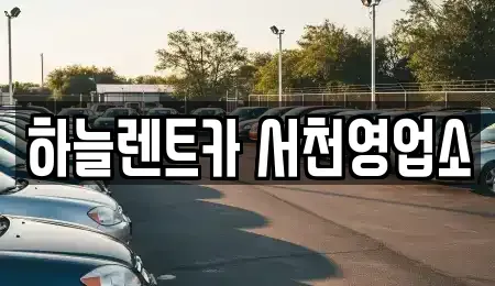 충청남도 서천군 마서면 렌트카 전문 하늘렌트카 서천영업소