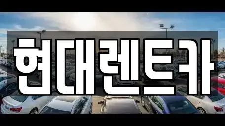 충청남도 아산시 실옥동 렌트카 전문 현대렌트카