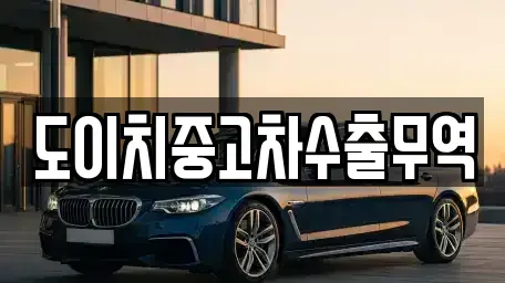 충청북도 증평군 도안면 중고차매매 전문 도이치중고차수출무역