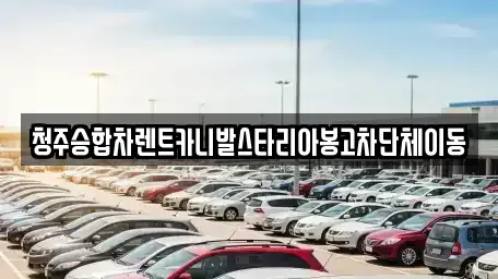 충청북도 청주시 상당구 문화동 렌트카 전문 청주승합차렌트카니발스타리아봉고차단체이동