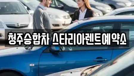 충청북도 청주시 청원구 주중동 렌트카 전문 청주승합차 스타리아렌트예약소