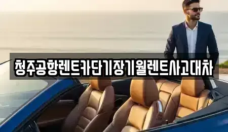 충청북도 청주시 흥덕구 남촌동 단기렌트카 전문 청주공항렌트카단기장기월렌트사고대차