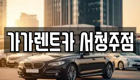 충청북도 청주시 흥덕구 남촌동 렌트카 전문 가가렌트카 서청주점