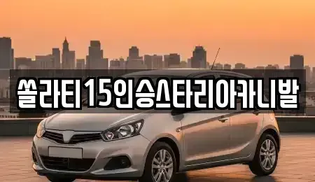 충청북도 충주시 교현동 렌트카 전문 쏠라티15인승스타리아카니발