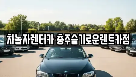 충청북도 충주시 교현동 렌트카 전문 차놀자렌터카 충주슬기로운렌트카점