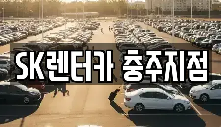 충청북도 충주시 교현동 장기렌트카 전문 SK렌터카 충주지점